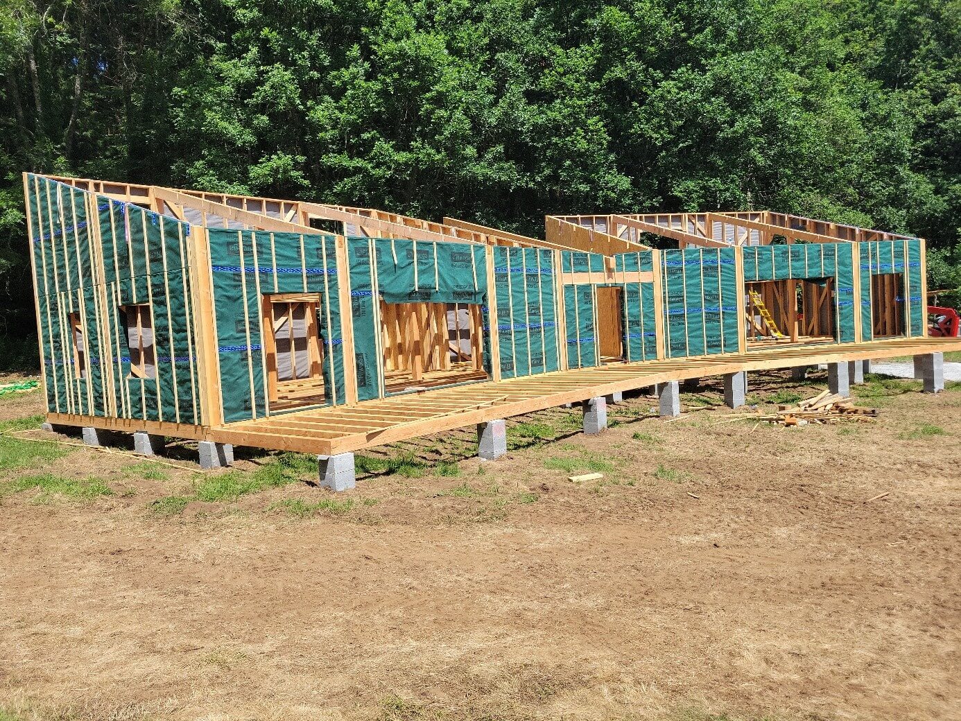 construction bois avec héliportage3