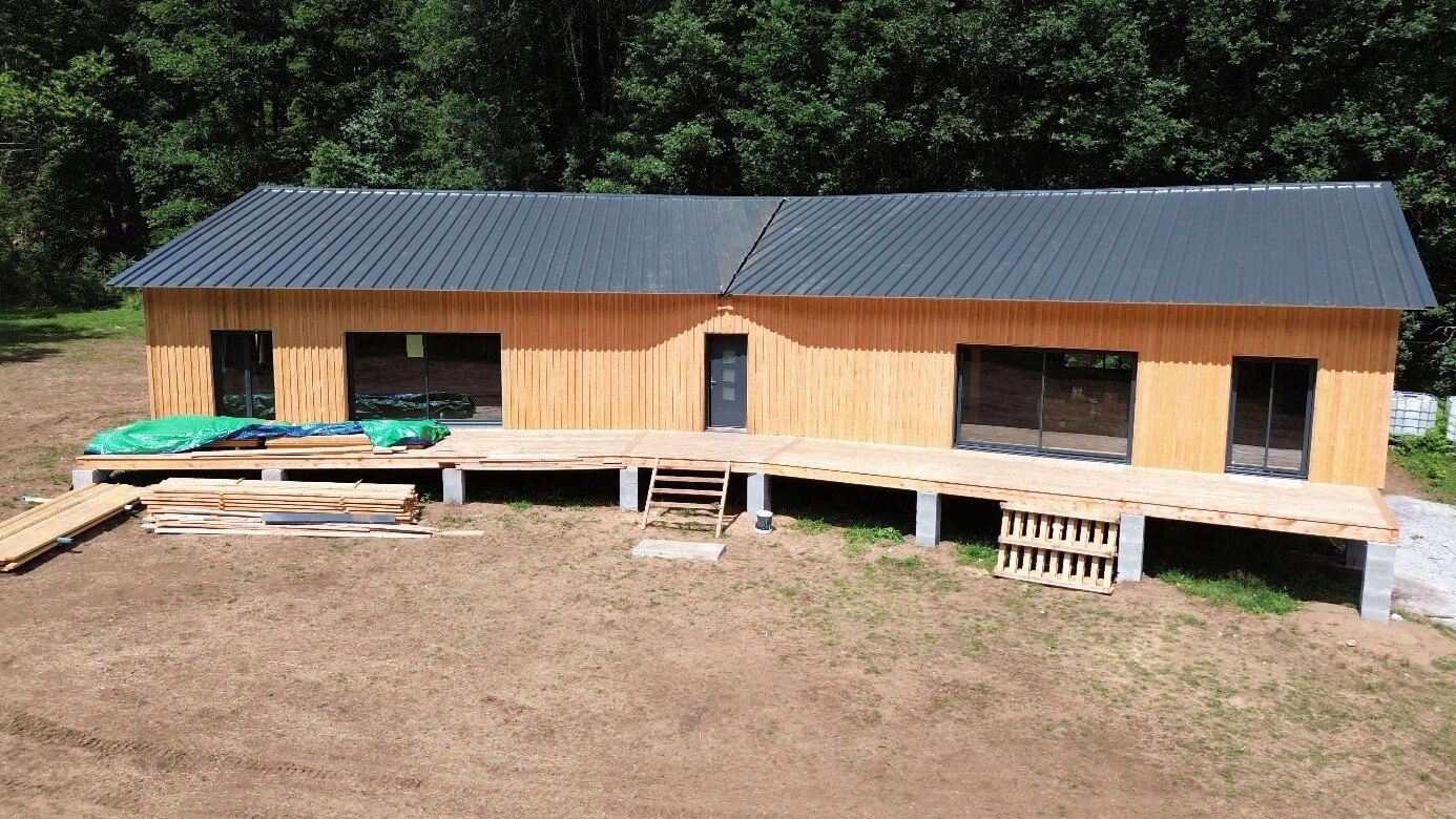 Ossature bois/ Chantier héliporté